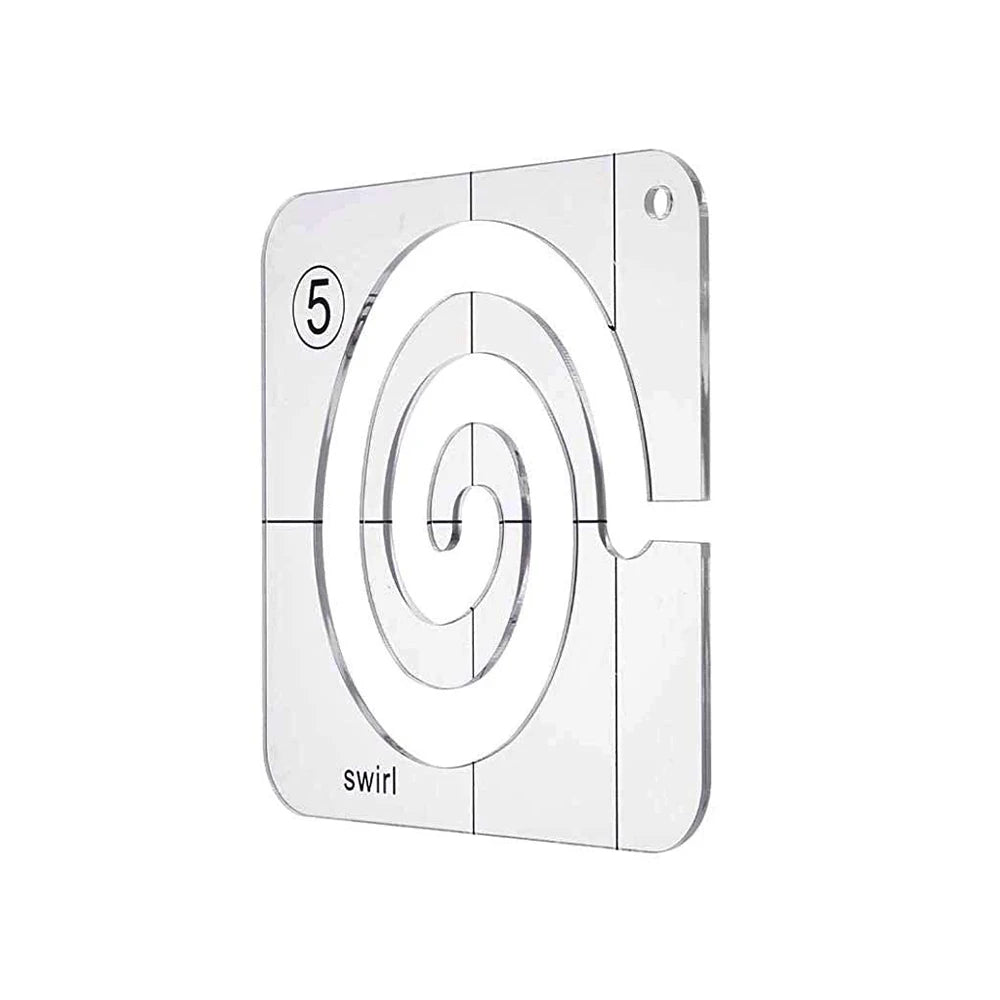 3 Type Quilting Template Free Motion Ruler