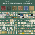 300pcs/pack Cute Stickers Film Paper