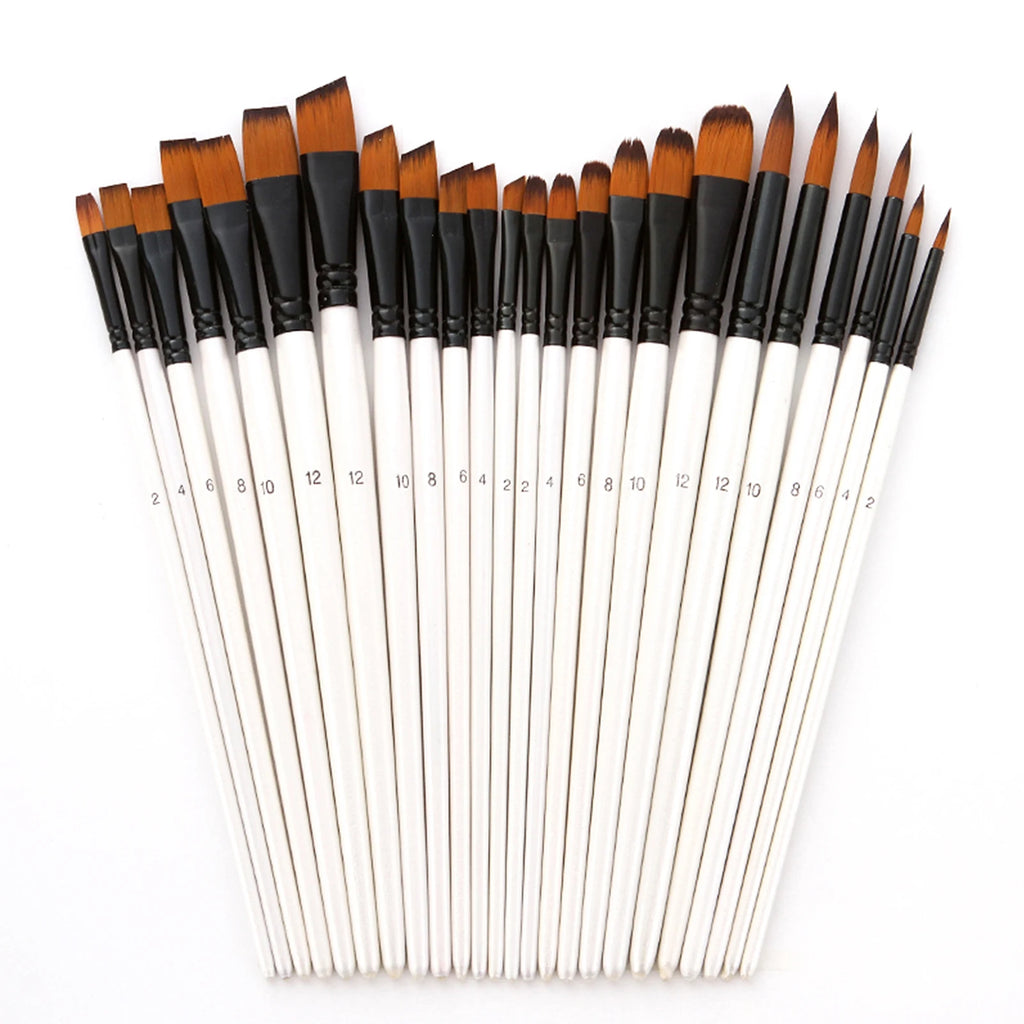 24pcs Draw Paint Brushes Set Kit
