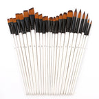 24pcs Draw Paint Brushes Set Kit