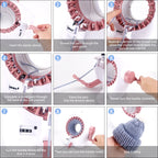 Professional 22 Needles Knitting Machine Kit (Penguin shape) Row Counter