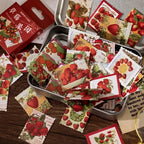 1box Strawberry Paper Mini Stickers for Scrapbook