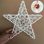 Vine Woven Wreaths White Rattan Woven Star