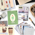 50 sheets Retro Ins Memo Material Book Decorative Paper