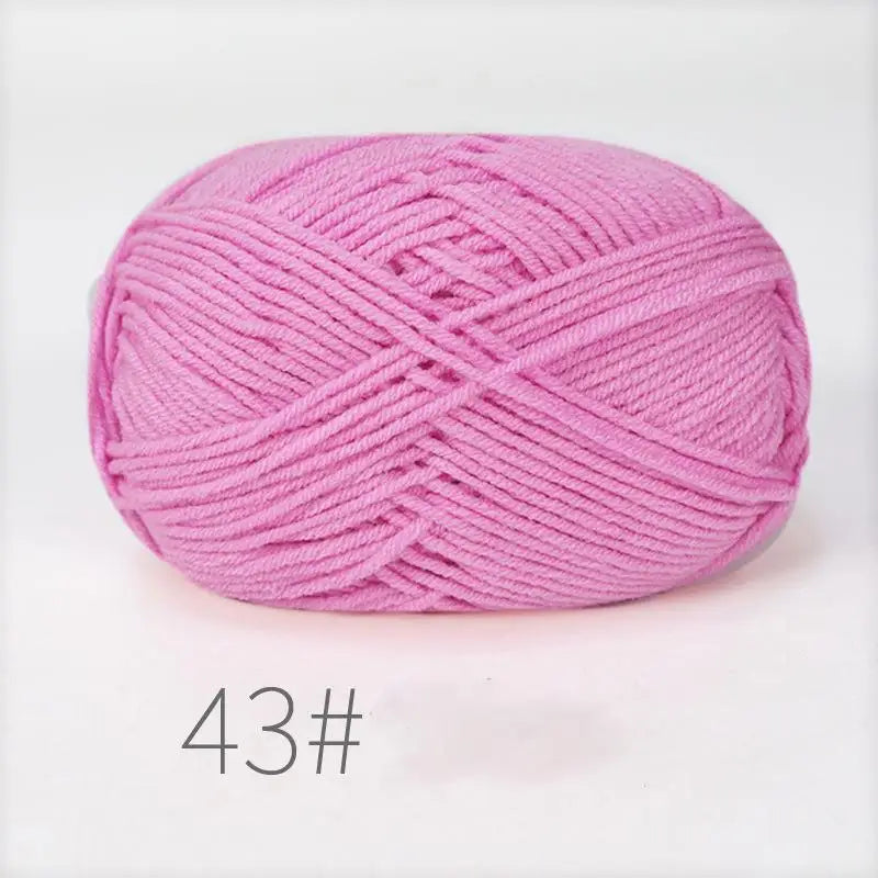 50g Milk Cotton Crochet Yarn 4ply