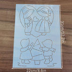 Quilting Templates Cute Girls And Boys Pattern