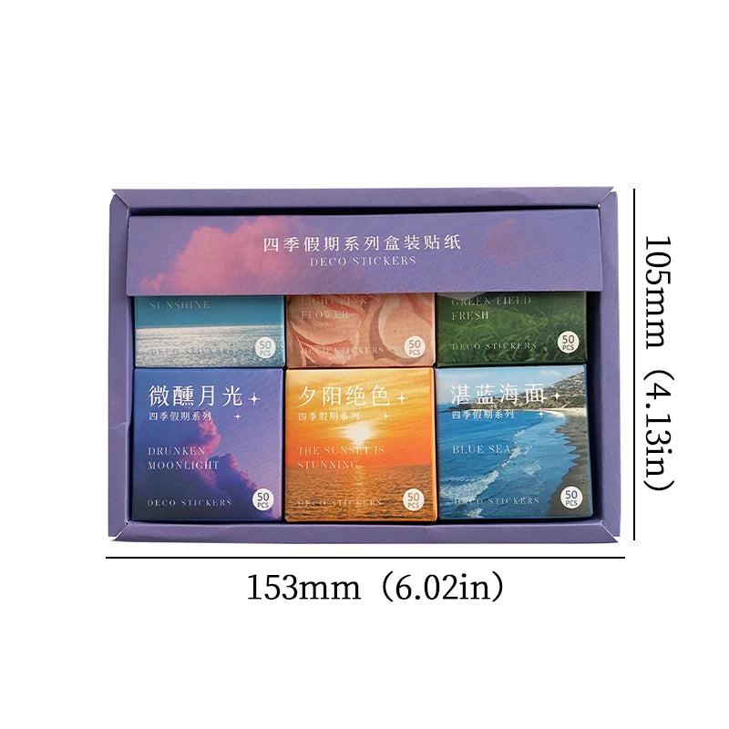 300pcs/pack Cute Stickers Film Paper