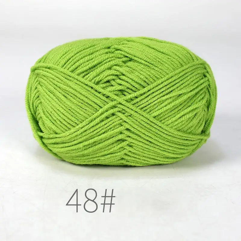 50g Milk Cotton Crochet Yarn 4ply
