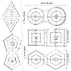 Acrylic Patchwork Ruler and Template Inches Quilting Tools