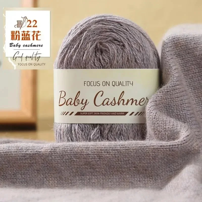 50g/roll Soft Wool Knitting Cashmere Long Thin Yarn