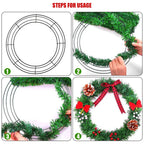3 Pcs Metal Wreath Frame 20CM Wire Wreath Rings