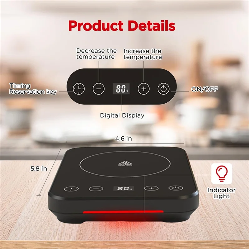 A52Q-Sourdough Starter Warmer Warming Mat With 70-100° F Precise Thermostat