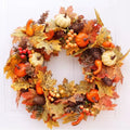 45cm Fall Wreaths Pumpkin Berry Maple Leaf