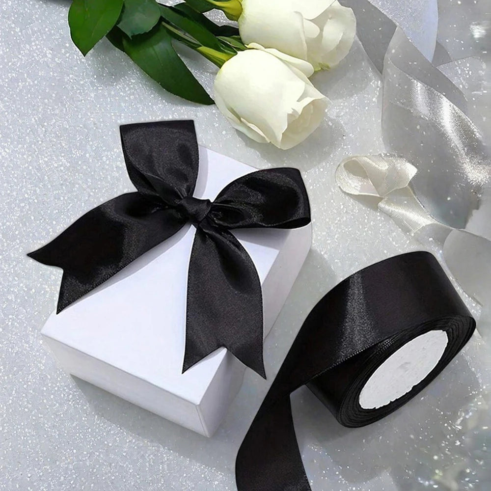 black ribbon 1-5cm wide