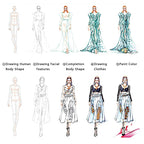 Fashion Illustration Rulers Sketching Templates