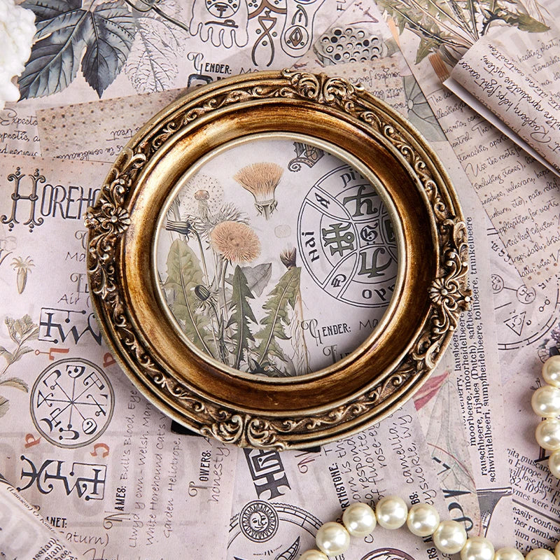 24 Sheets Retro Material Paper for Scrapbook