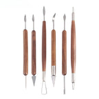 6-piece Pottery, Ceramic, Clay Sculpture Art Scraper Tool Set