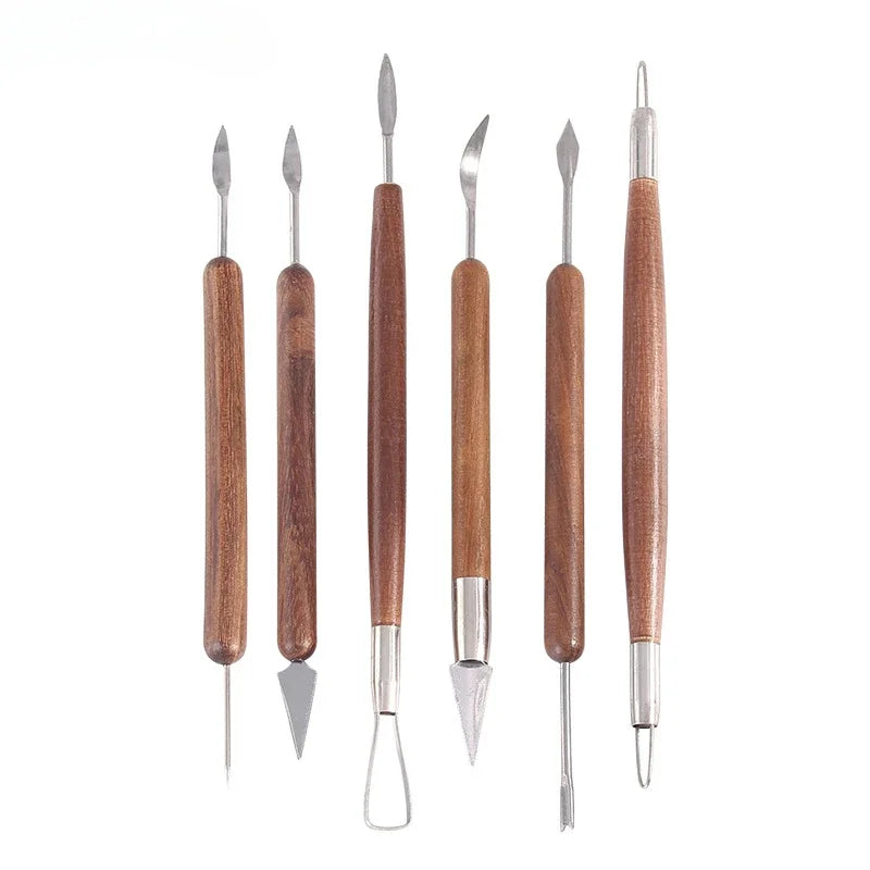 6-piece Pottery, Ceramic, Clay Sculpture Art Scraper Tool Set