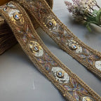 1 Yards 5cm Sequin Lace Fabric