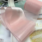 25 Yards 8CM Bright Smooth Yarn Ribbons