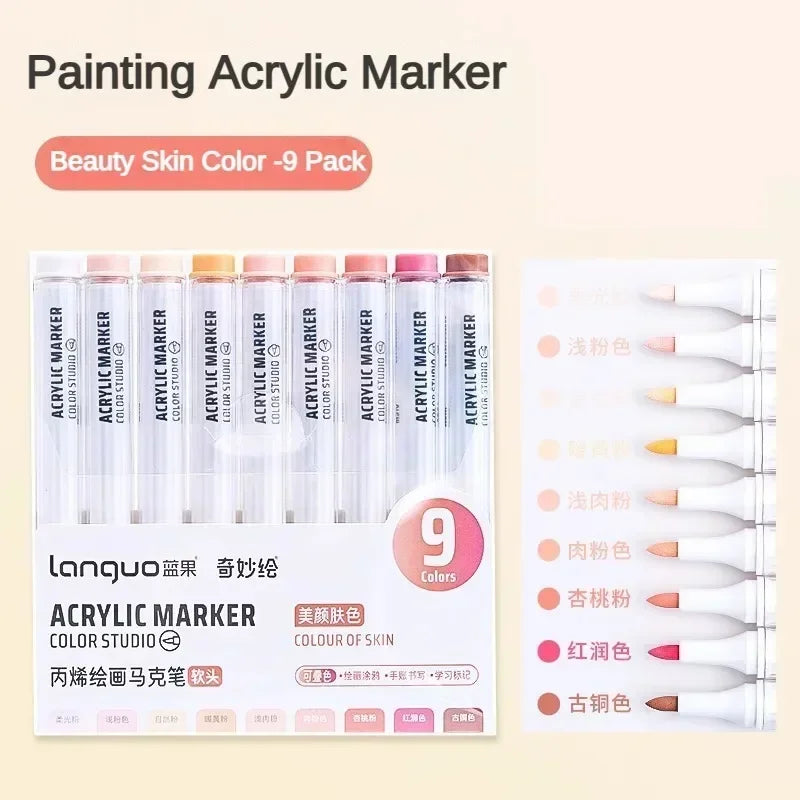 9/144 Colors Acrylic Paint Art Marker Pen