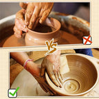 Pottery Tools Chamois for Smoothing Pot Rim