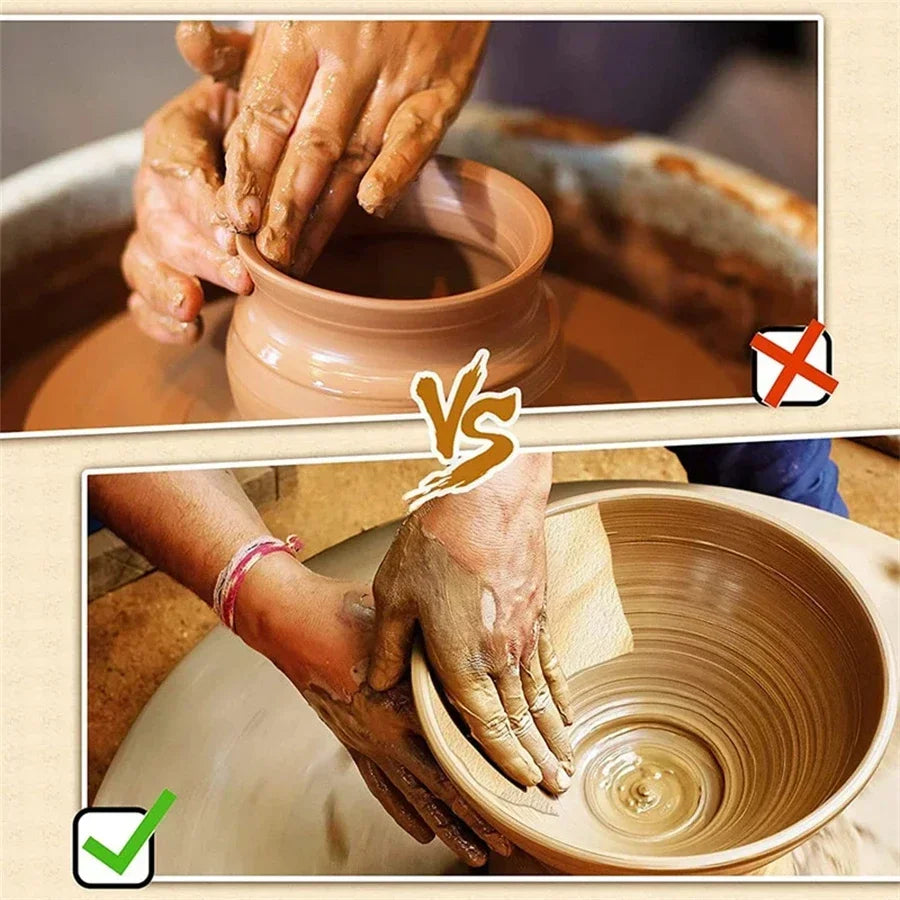 Pottery Tools Chamois for Smoothing Pot Rim