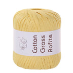 New Multicolour Rafia Yarn DIY Hand-Knitted Raffia Straw Yarn Crocheting Paper Threads Knitting