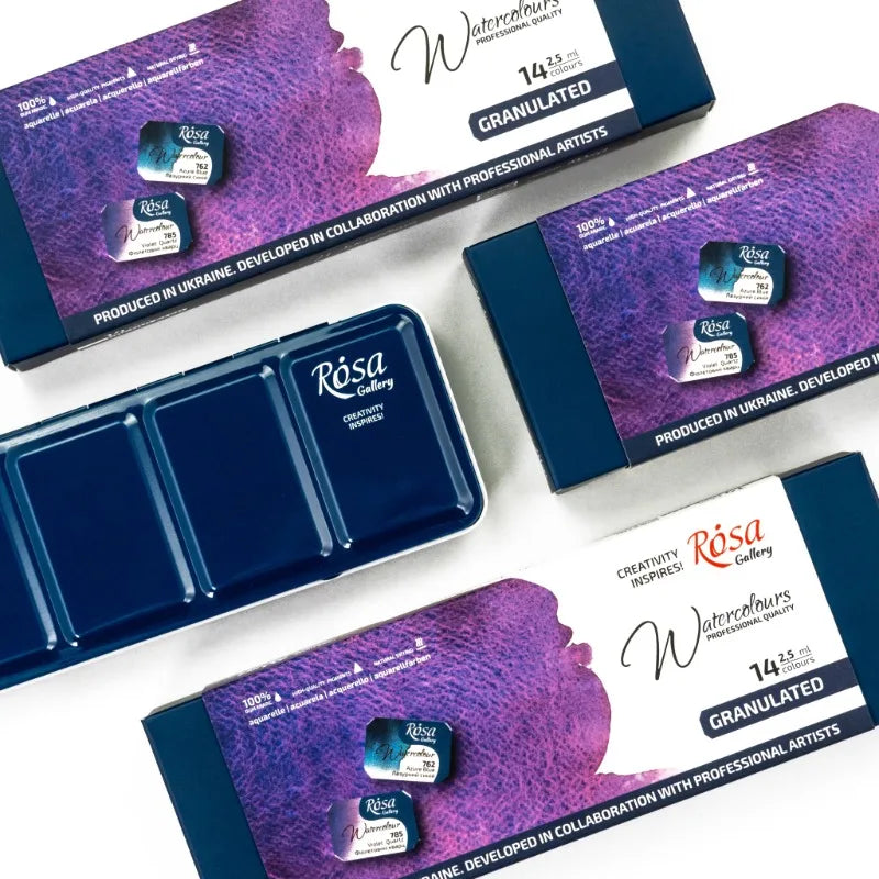 Rosa's New Artist-grade Layered Precipitation Watercolor Paint Set