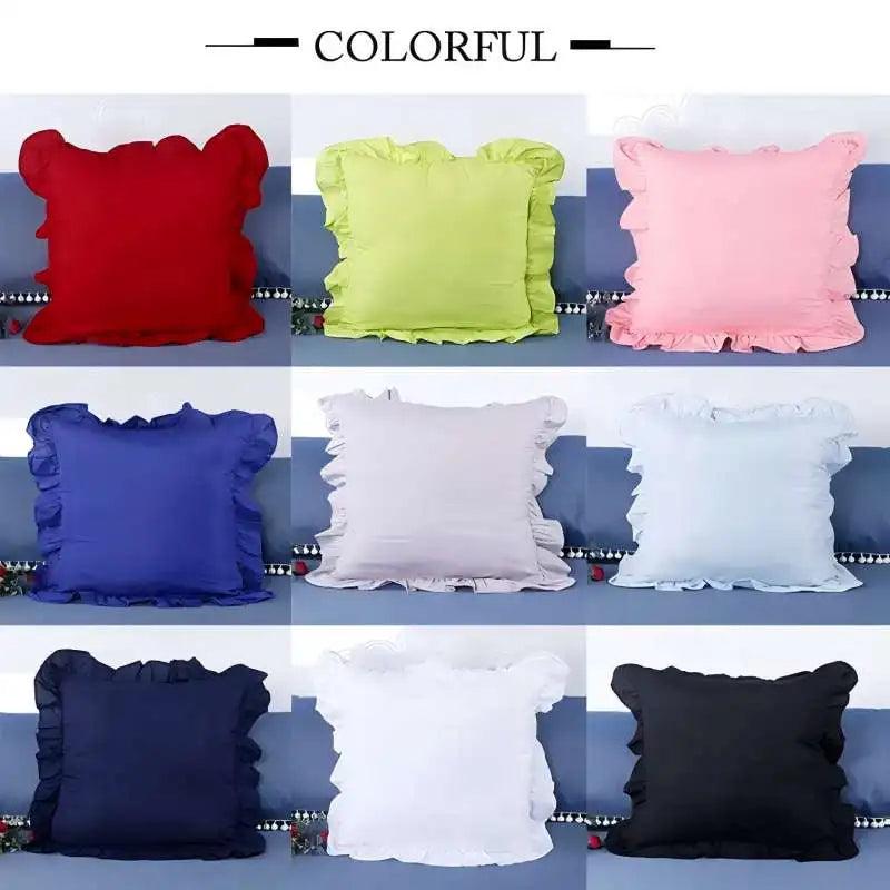 1-Pack Pillowcases with Ruffles (No Pillow Core)