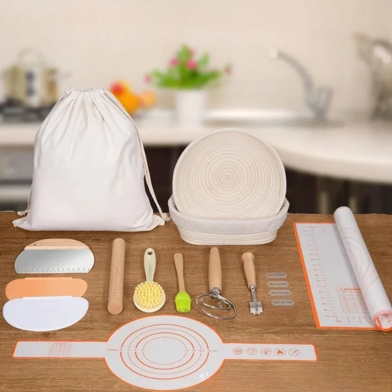 Sourdough Banneton Bread Baking Supplies Kit
