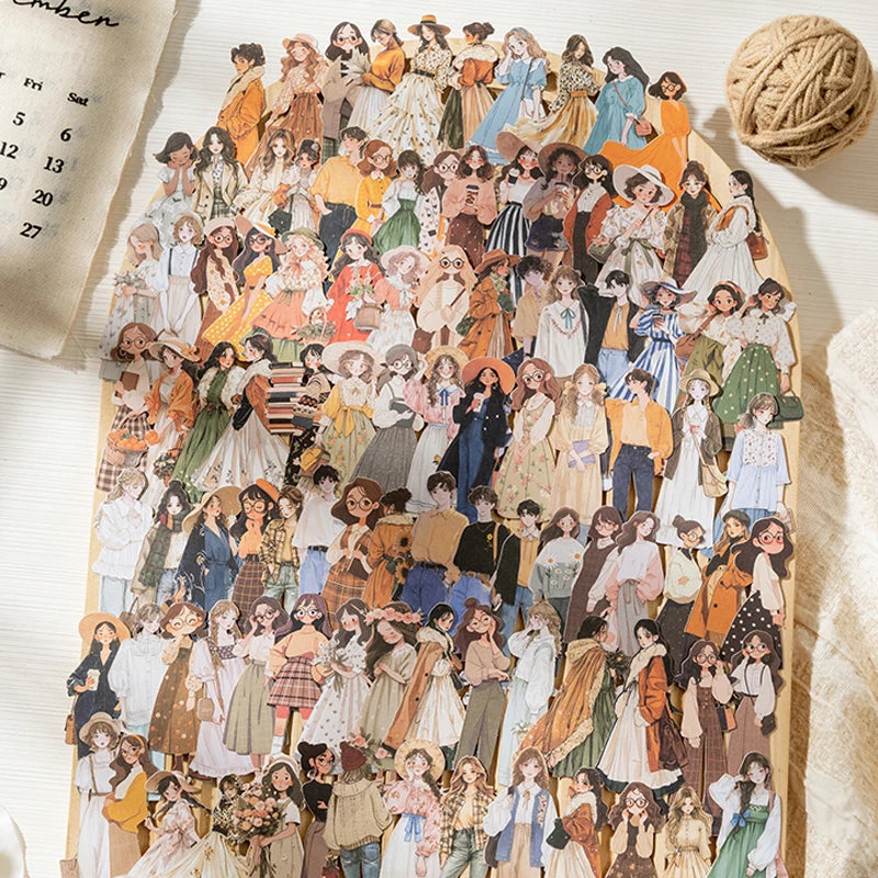 100pcs people like character theme