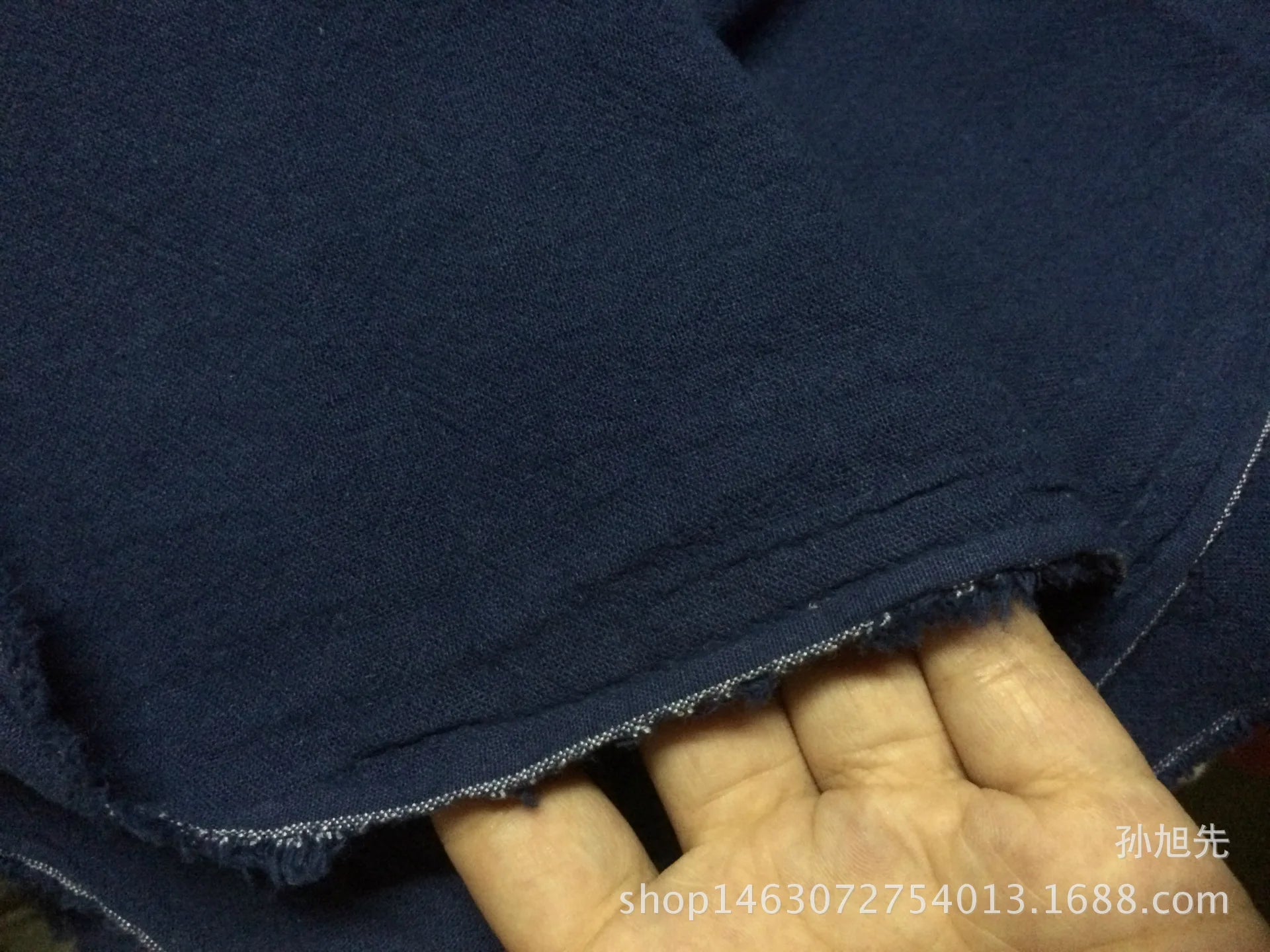 Cotton Linen Fabric Skin Texture Crepe