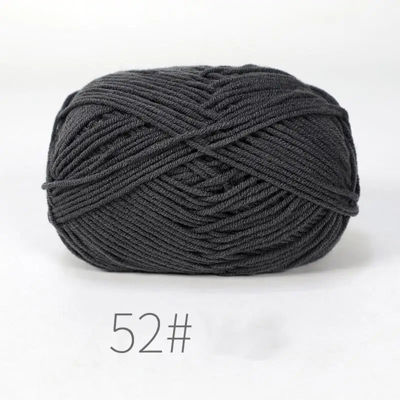 50g Milk Cotton Crochet Yarn 4ply