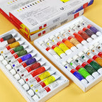 Professional 12/18/24 Colors 12 ML Tube Oil Paints