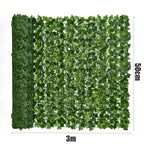 1M/3M Artificial Green Leaf Fence Panels Faux Privacy Fence Screen For Home Outdoor Garden Balcony Decoration