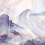 Chiffon Fabric Chinese Landscape Printing