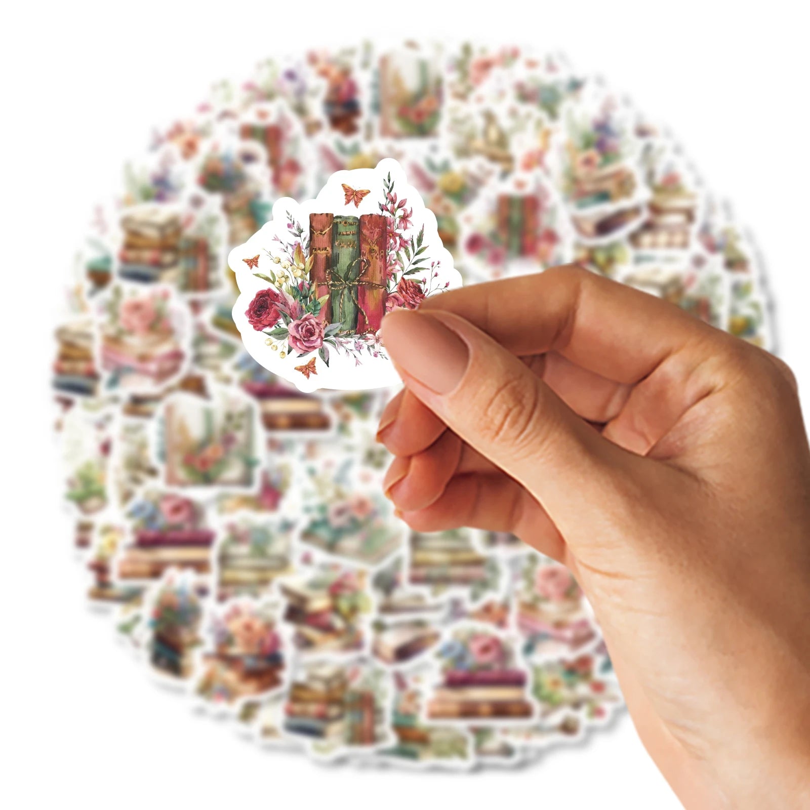 46pcs Book In Flowers Vintage Graffiti Stickers