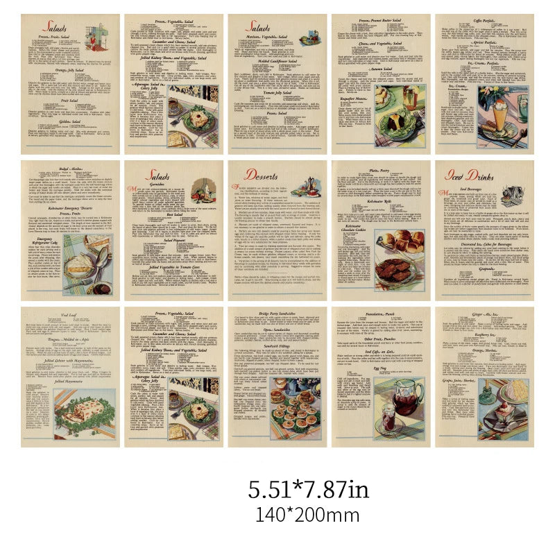 30 pcs/pack Vintage Large Decorative Scrapbooking