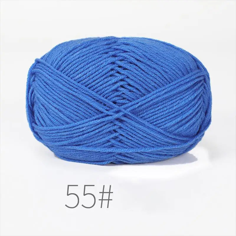 50g Milk Cotton Crochet Yarn 4ply