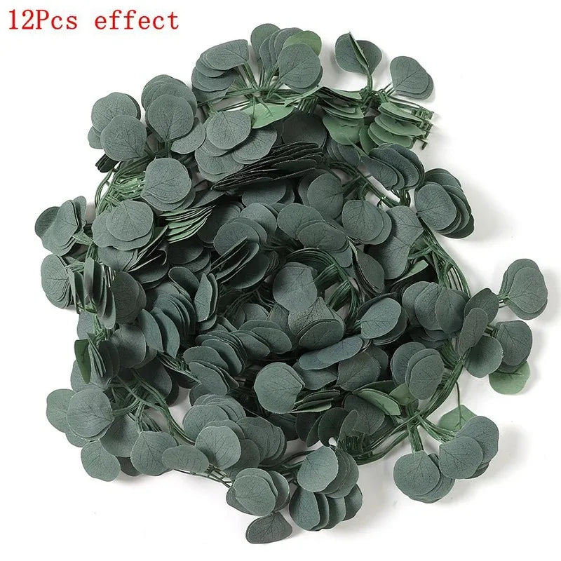 210cm Green Eucalyptus Flower Wreath