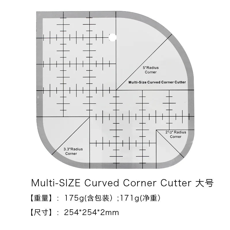 Curved Corner Cutter Ruler