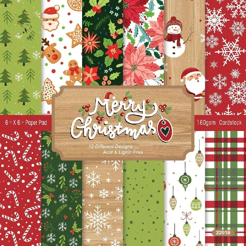 Classic Christmas Scrapbook Paper