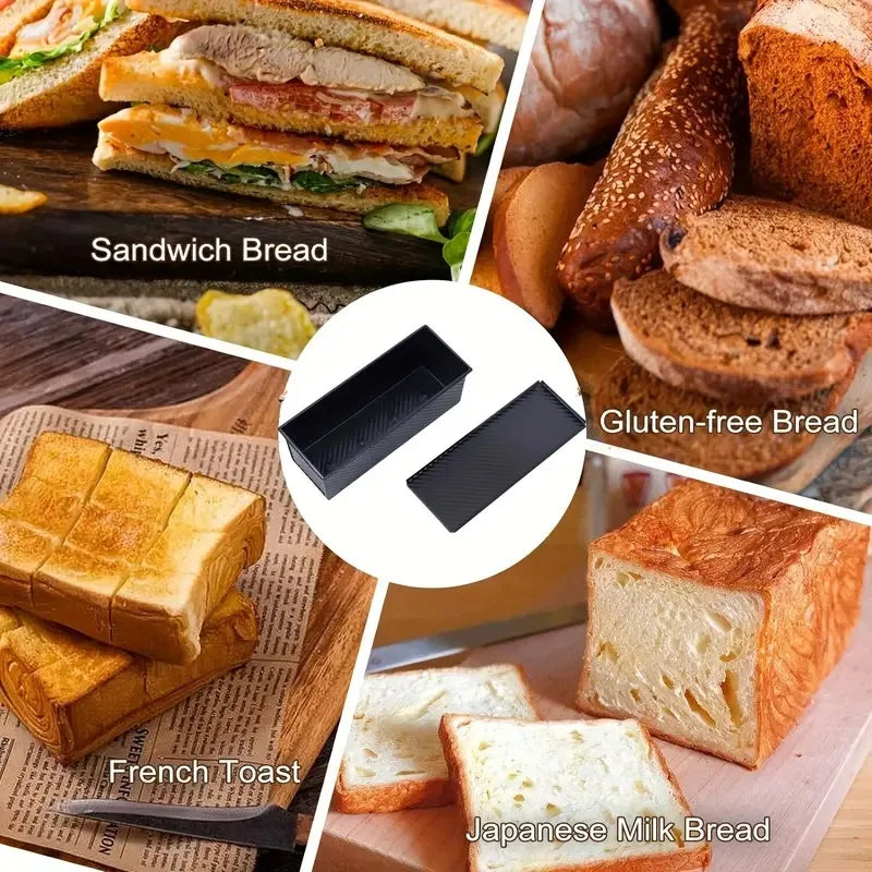 Rectangle  Loaf Pan with Sliding Lid for Sourdough Bread Making