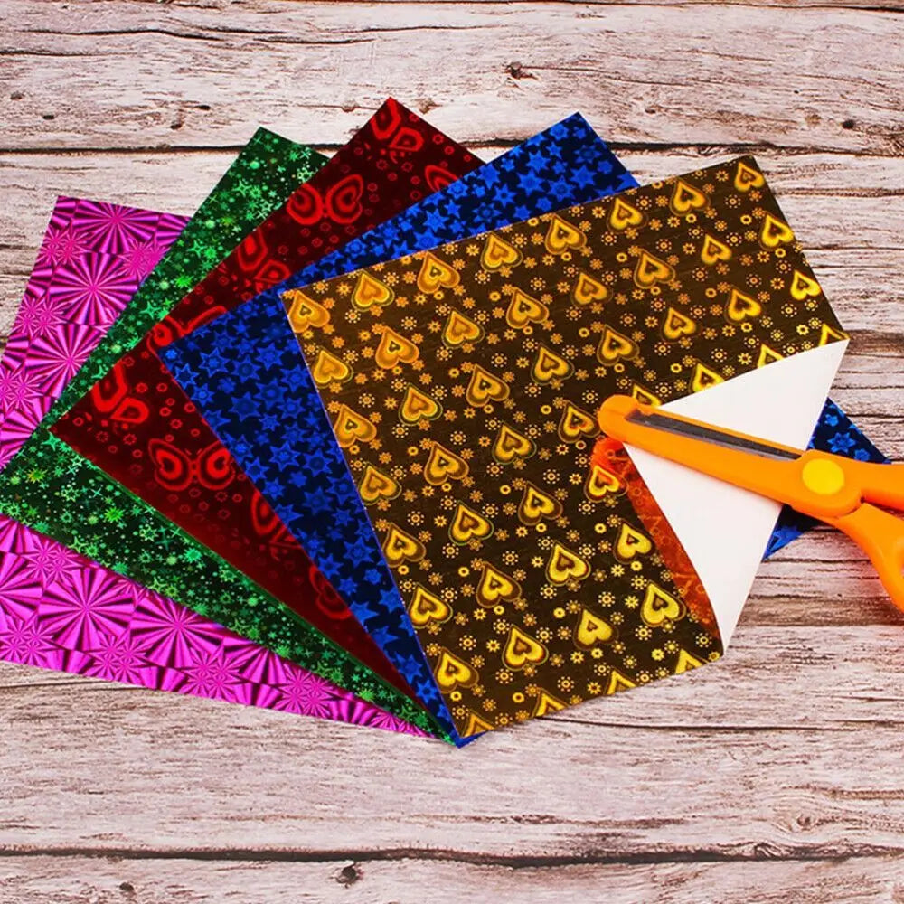 50Pcs 15cm Square Paper Multicolor Scrapbooking Cardstock