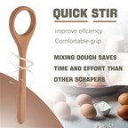 12 Inch Wooden Danish Dough Whisk