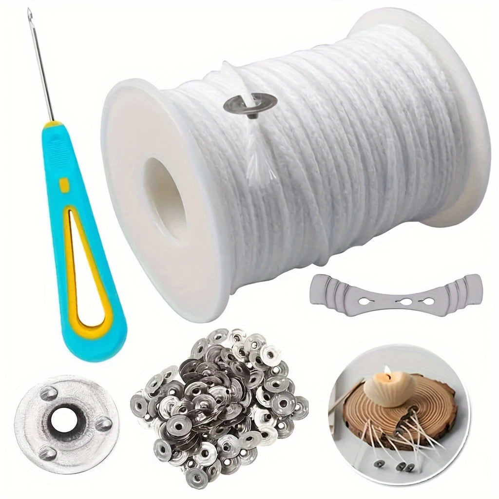 DIY Candle Making Kit - 2401.57inch Smokeless Wick Set