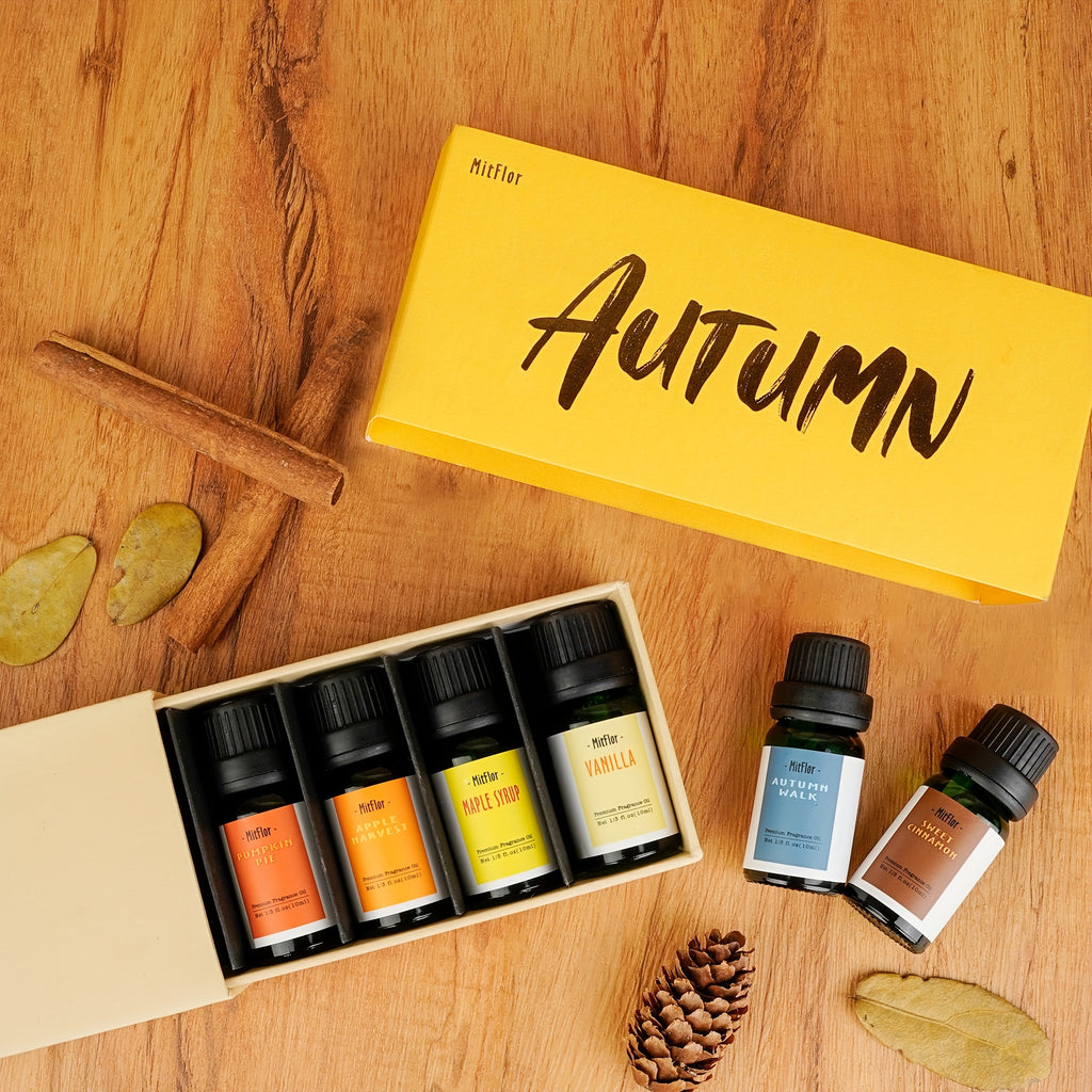 Fragrance Oils, Autumn Set Of 6 Premium Essential Oils
