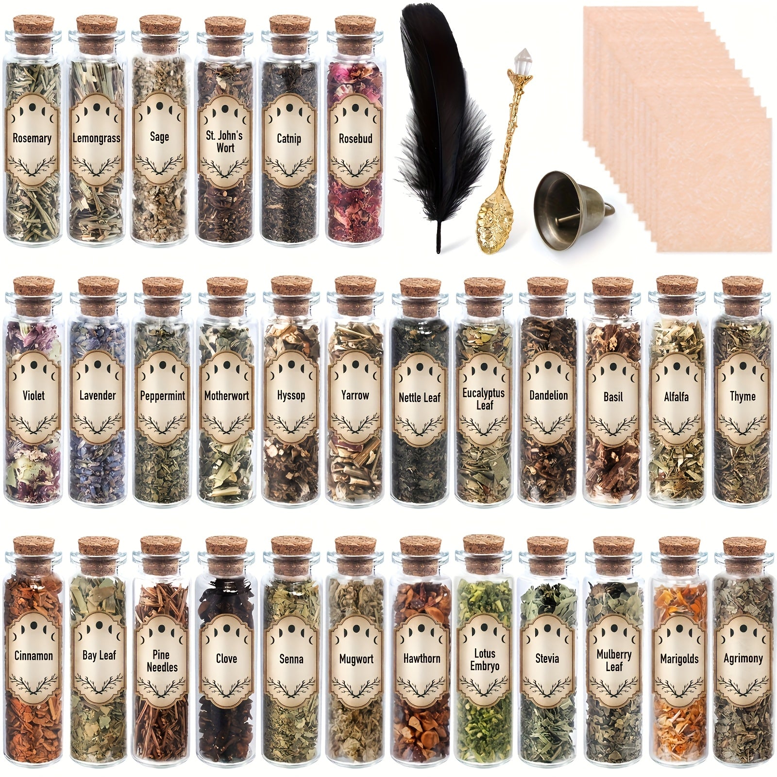 43pcs Herbs And Flowers Supplies Kit