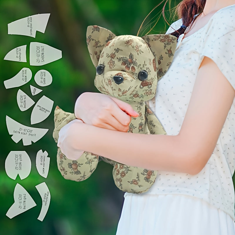 13pcs Fox Sewing Templates